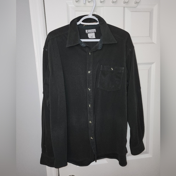 💥Sale💥Columbia Men's Button-Down Long Sleeve Shirt Dark Grey - Picture 1 of 9
